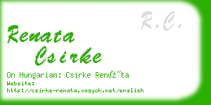 renata csirke business card